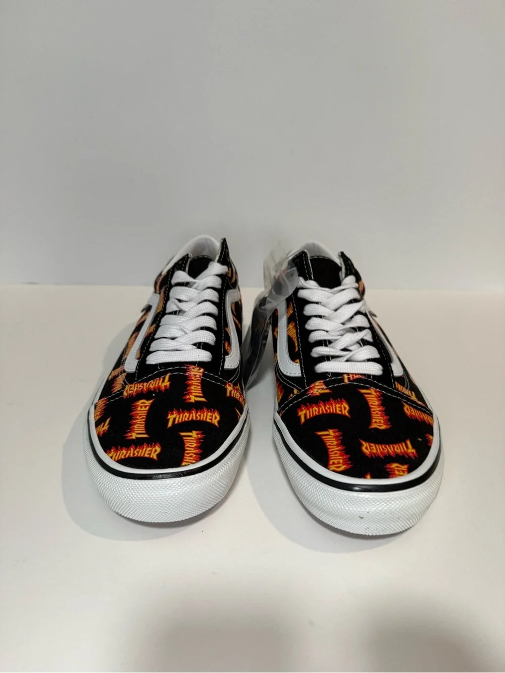 Vans Black & Orange Thrasher Flame Old Skool Sneakers - Men